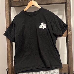 PALACE Black T-Shirt with Graphic Design